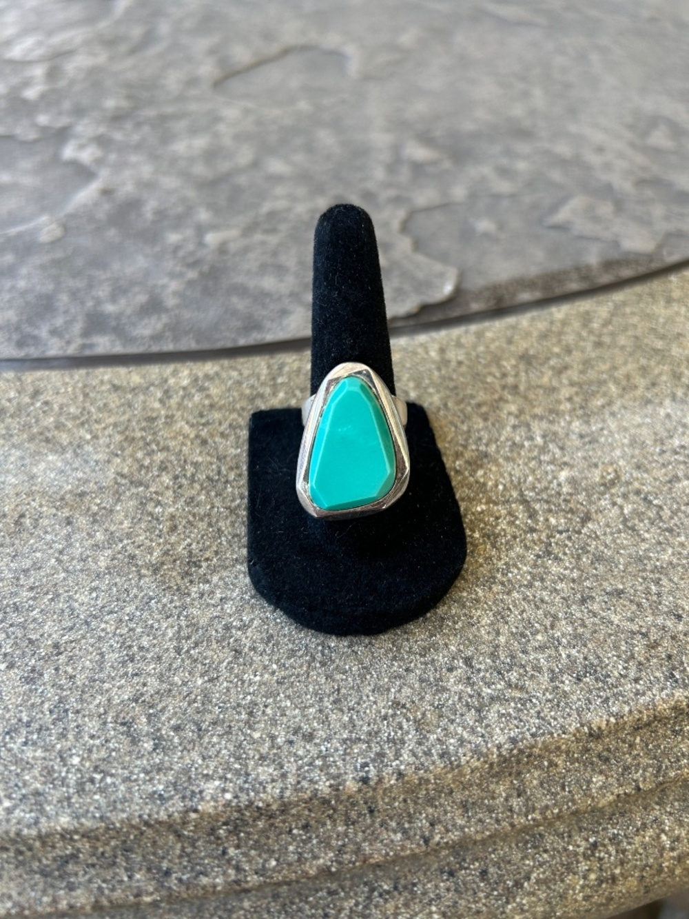Desert Rose Trading Sterling Silver Turquoise Ring 12g Sz 7.5
